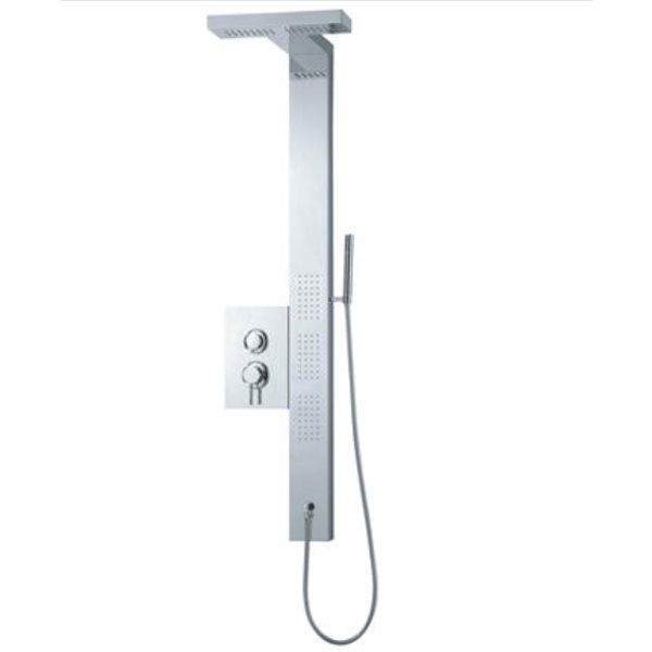 Bouticcelli Brushed Steel 144-Spray Shower Panel