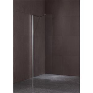 Bouticcelli 75-in 39-in Frameless Glass Shower Screen