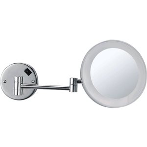 Bouticcelli 10-in x 10-in Double-Sided Wall Mounted Vanity Mirror with Light