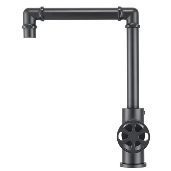 Ancona Urban Matte Black 1-Handle Single Hole Bathroom Sink Faucet