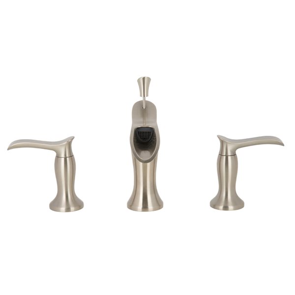 Ancona Eleganzia Brushed Nickel 2-Handle Widespread Bathroom Sink Faucet