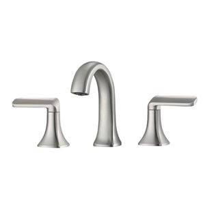 Ancona Arezzo Brushed Nickel 2-Handle 4-in Centerset Bathroom Sink Faucet