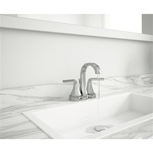 Ancona Arezzo Chrome 2-Handle 4-in Centerset Bathroom Sink Faucet