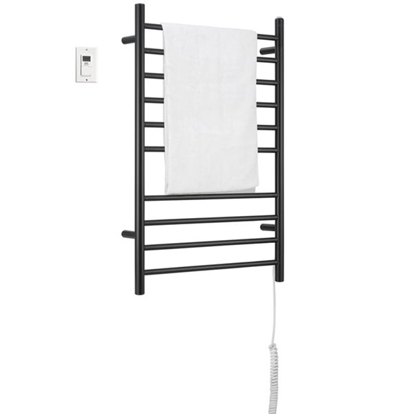 Chauffe-serviettes hydraulique en acier au carbone noir
