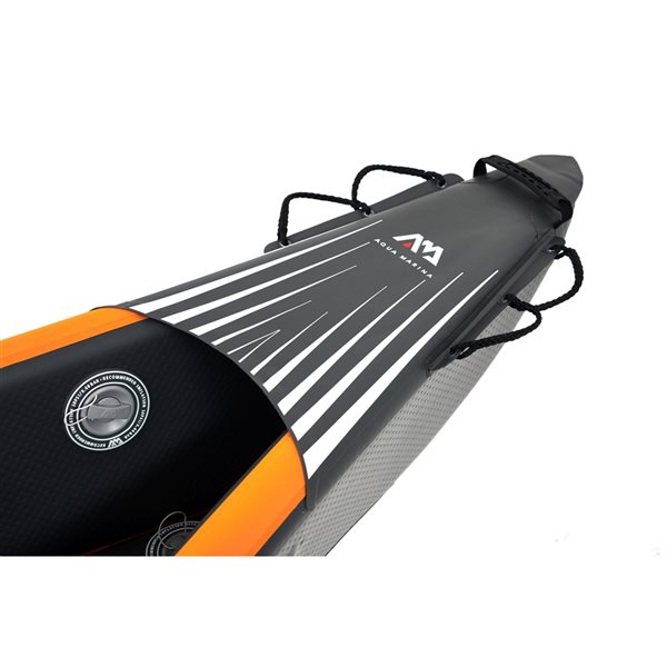 Kayak haut de gamme Tomahawk Air-K 375 noir à 1 place par Aqua Marina