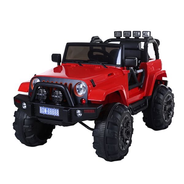 Kidsquad Large 1-seater Red Mudslinger 12V with Parental Remote