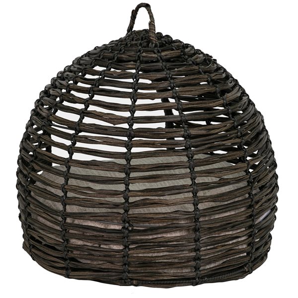 Bowser & Meowser Resin Wicker Hide Away Pet Bed with Handle