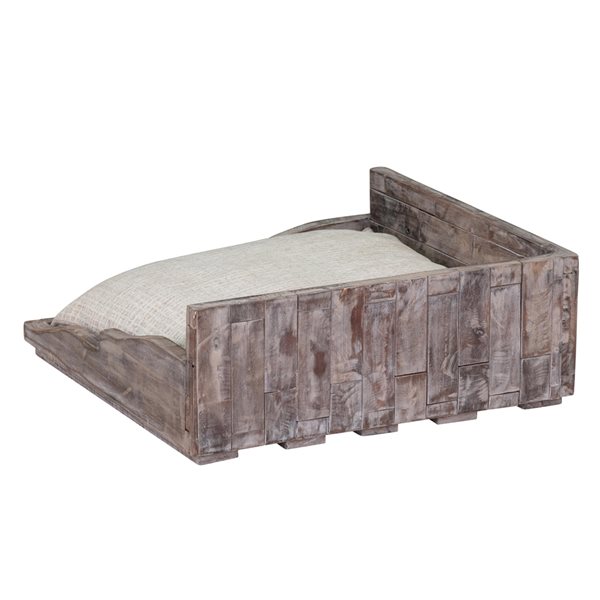 Bowser & Meowser Earth Friendly Recycled Wood Pet Bed, Love