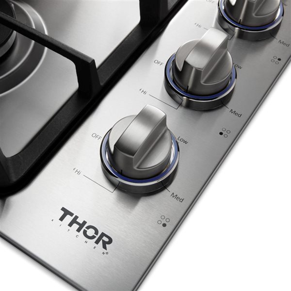 Thor Kitchen 30-in 4 Burners Stainless Steel Gas Cooktop