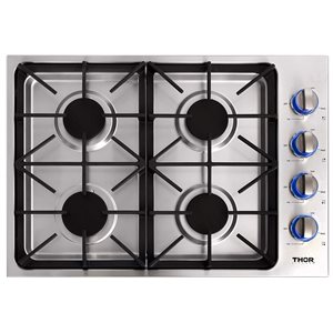 Thor Kitchen 30-in 4 Burners Stainless Steel Gas Cooktop