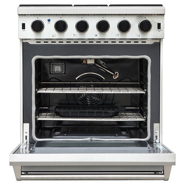 Thor Kitchen 30-in 4 Burners 4.55-cu ft Manual Cleaning Slide-In Gas Range (Stainless Steel)