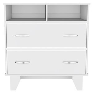 FM Furniture Portobelo White 2-Drawer Standard Dresser