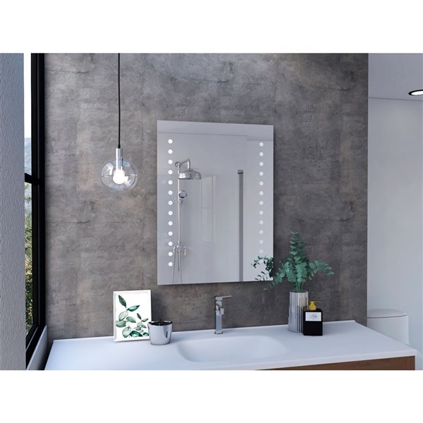 FM Furniture Kahului Looking Glass Rectangular Frameless Bathroom