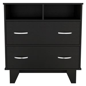 FM Furniture Portobelo Black 2-Drawer Standard Dresser