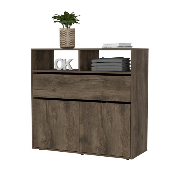 FM Furniture Gianna Dark Brown 1-Drawer Standard Dresser FM7929CBW | RONA