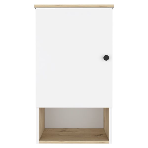 24.75 in. W x 30.25 in. H White Rectangular Wood Medicine Cabinet