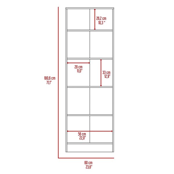 FM Furniture Virginia Espresso/Black Composite Kitchen Hutch