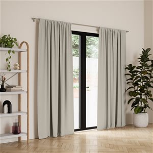 Umbra Twilight 95-in Linen Polyester Blackout Curtain Panel Pair