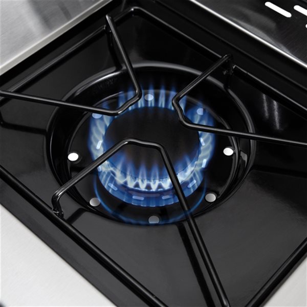 Broil King Baron S 590 Pro IR Stainless Steel Infrared Side Burner and Rotisserie Burner 45000 BTU