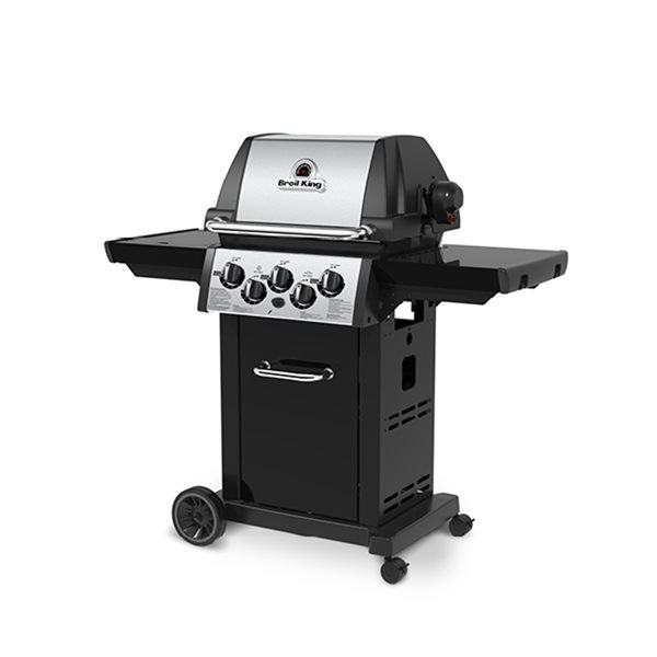 Broil King Monarch 390 30,000 BTU Stainless Steel 3-Burner Liquid Propane Gas Grill with Side Burner and Rotisserie Burner