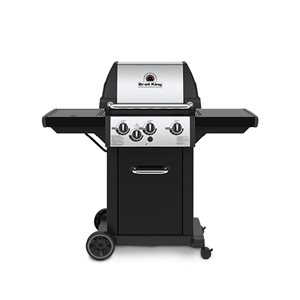 Broil King Monarch 340 30,000 BTU Stainless Steel 3-Burner Liquid Propane Gas Grill with Side Burner