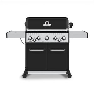 Broil King Baron 590 Pro 45,000 BTU Black 5-Burner Natural Gas Grill with Side Burner and Rotisserie Burner