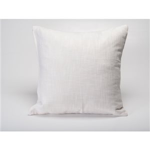 Casa Mia by Starlite Tripoli 20-in W x 20-in L Square Indoor Off-White Decorative Pillow