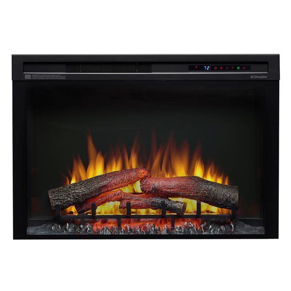Dimplex 33-in Black Electric Fireplace Insert with Logs