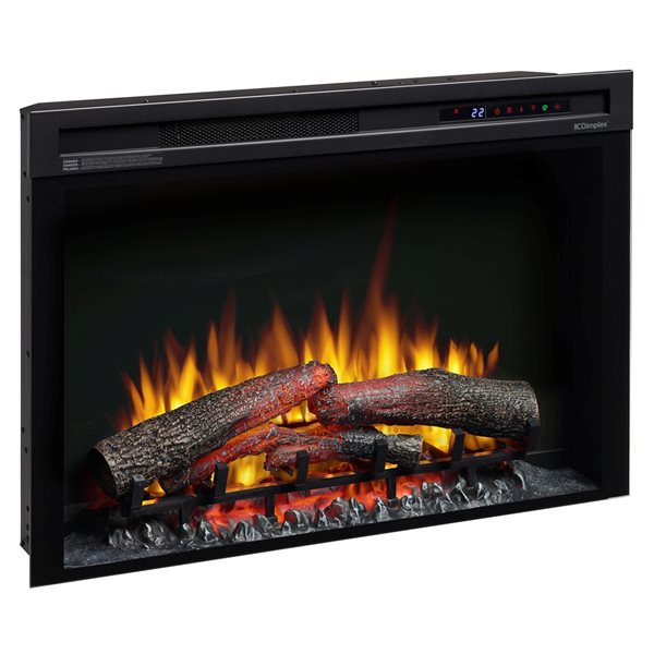 Dimplex 33-in Black Electric Fireplace Insert with Logs