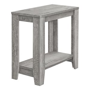 Monarch Specialties 23.75-in Grey Composite Rectangular Accent Table