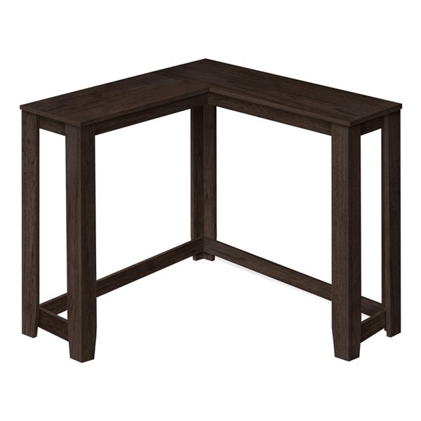 Table d'appoint moderne espresso par Monarch Specialties de 35,5 po