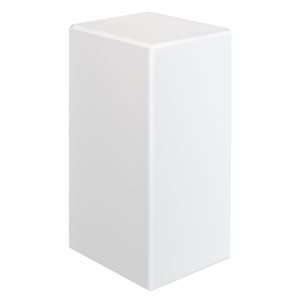 Veil Demi 2-3/4-in Satin White Baseboard Heater Cover - Left End Cap