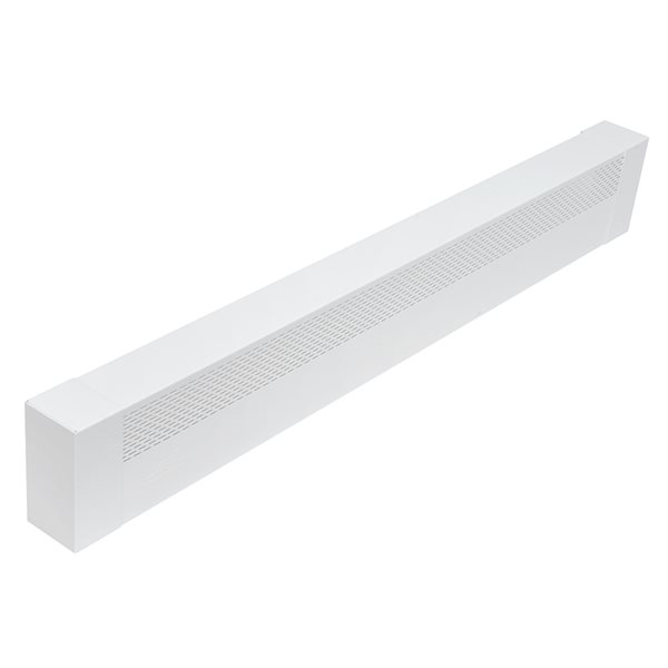 Couvre-plinthe électrique Demi par Veil de 4 pi, blanc satiné