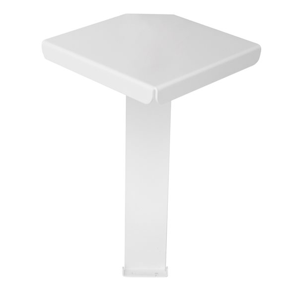 Veil Demi 4-in Satin White Baseboard Heater Cover - Inside Corner