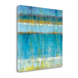 Tangletown Fine Art Frameless 35-in x 35-in "Abstract Stripes" by Danhui Nai Canvas Print