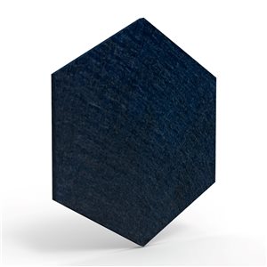 Luxor RECLAIM Midnight Blue Stick-On Fabric Covered Acoustic Panel - 6-Pack