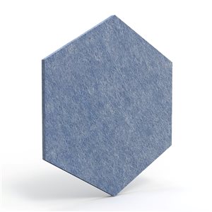 Luxor RECLAIM Light Blue Stick-On Fabric Covered Acoustic Panel - 6-Pack