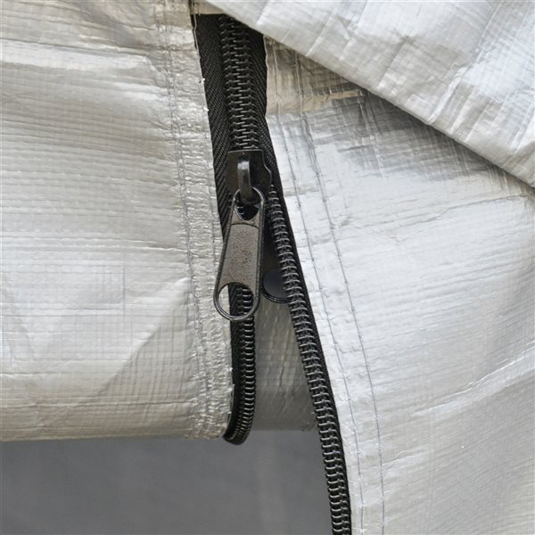 Abri de voiture extérieur avec cadre en acier galvanisé de 7,9 pi x 5,9 pi par Outsunny