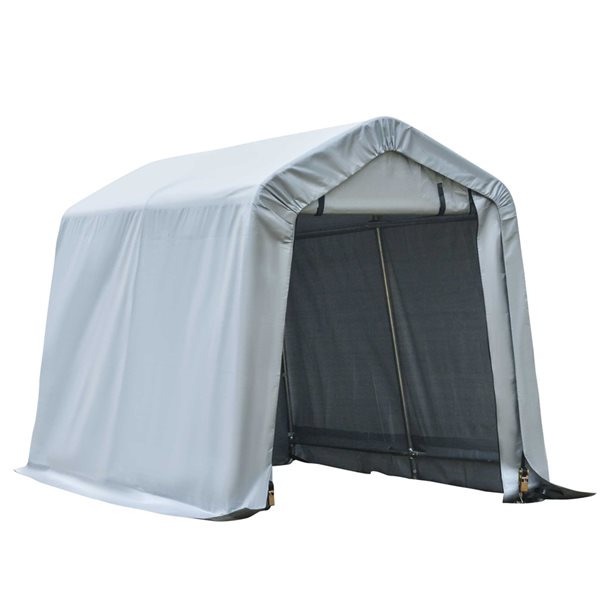 Abri de voiture extérieur avec cadre en acier galvanisé de 7,9 pi x 5,9 pi par Outsunny