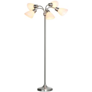 HOMCOM Arc Tree Floor Lamp with 5 Adjustable Lights