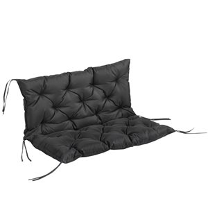 Outsunny Unbranded 2-Seater Black Porch Swing Cushion