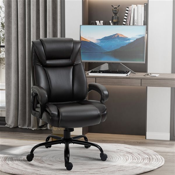 Vinsetto High Back PU Leather Executive Office Chair - Brown