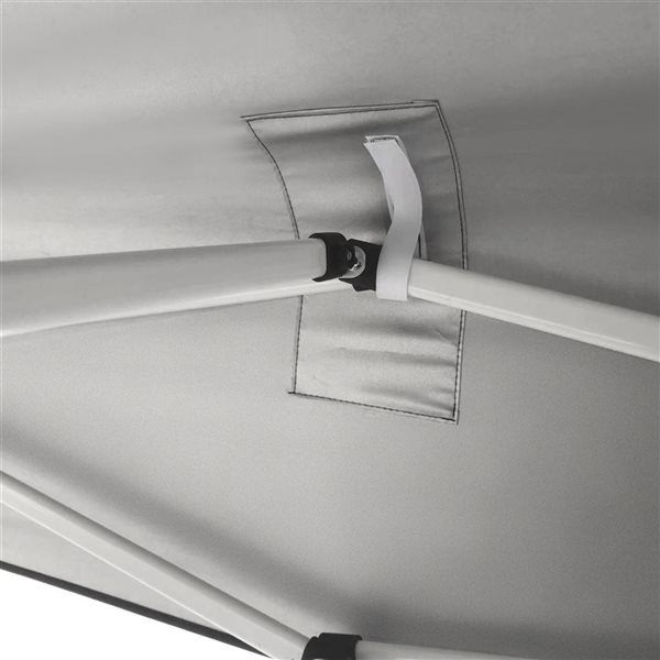 Outsunny 20-ft x 10-ft Black Foldable Pop-Up Canopy Tent with Sidewalls