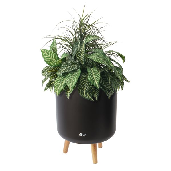 Algreen Products 8.5-in x 12.75-in Matte Brown Plastic Self-Watering Planter
