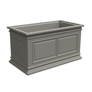 Algreen Products 30-in x 16-in Grey Plastic Self-Watering Planter