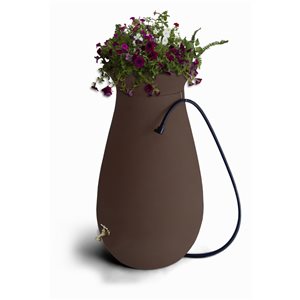 Algreen Products 246-L Brown Plastic Rain Barrel