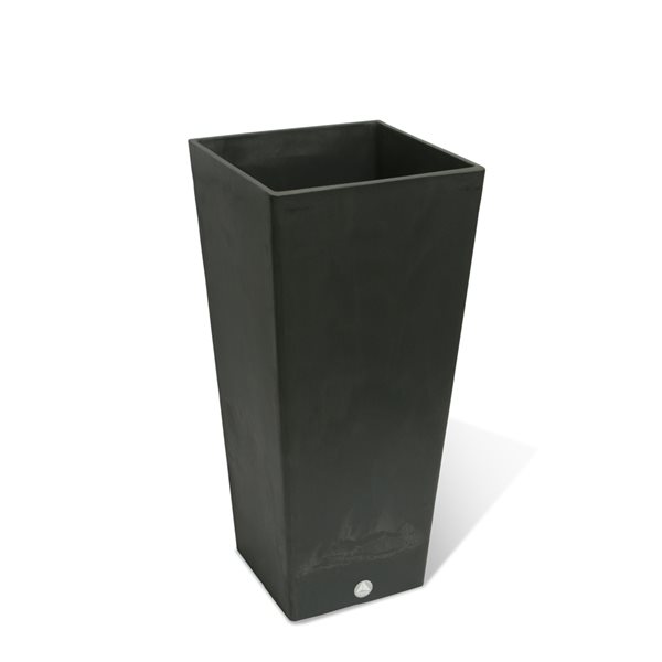 Algreen Products 13-in x 28-in Slate Grey Composite Planter