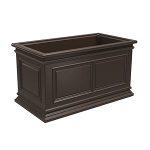Algreen Products 30-in x 16-in Brownstone Plastic Self-Watering Planter