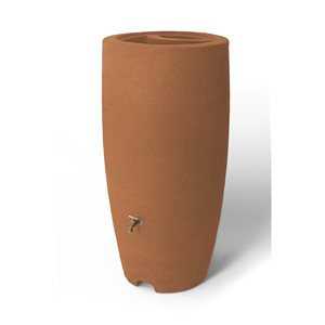 Algreen Products 303-L Terra Cotta Plastic Rain Barrel