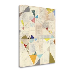 Tangletown Fine Art Frameless 33-in x 28-in "Geometric Background II V.2" By Courtney Prahl Canvas Print